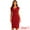 Red, variant on V Neck Sheath Cap Sleeves Split Pencil Dress S Hot Pink