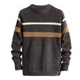 thumbnail image 2 of Uuszgmr Mens Coat Male Fashion Trends Color Pullover Round Neck Casual Long Sleeve Sweater Sweater For Men, 2 of 4
