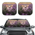 thumbnail image 2 of Sikiie Dog in Lavender Flowers Print Foldable Car Windshield Sun Visor, Car Window Sunshade Suitable for Sedan, SUV and Truck Car Accessories-Medium, 2 of 6