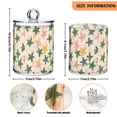 thumbnail image 5 of Yayeee 4 Pack Qtip Holder Bathroom Cotton Swab Canister with Lid Clear Dispenser Set, Pastel Pink Stars, 5 of 6