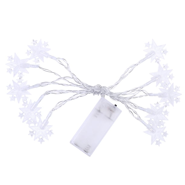 Decoración Navideña Estrella De Cinco Puntas Led Cadena De Luces Festival Fiesta En Casa Decoración Adorno De Navidad 1,5 M 10Led Eigraketly HA014964-00
