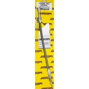 Lokar 1220044 Oil Dipstick - Anchor-Tight - Locking - Pan Mount - 5/8-18 in Thread - Braided Stainless - Clear Anodized Aluminum