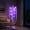 Purple, variant on EDHITNR LED Hanging Ghost Lights, Spooky Ghost Ornaments for Front Yard Garden Party Decoration, Bright Eye Catching Glowing Decor for Indoor Outdoor Use Weather Resistant Polyester