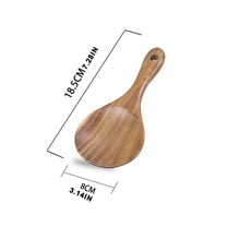 Rice Spoon X1 Clearance! Wooden Rice Spoon Rice for Rice Potato Desserts Teak Wood Rice Serving Spoon Rice Cooker Spatula 7*3.2Inch