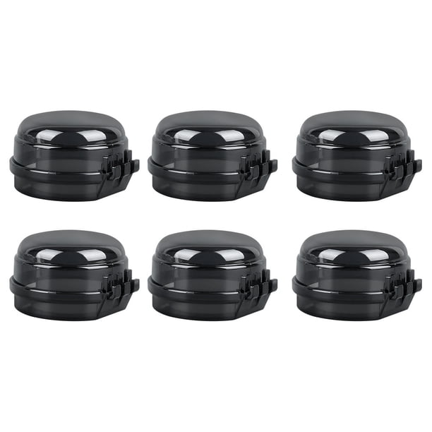 Matsuzay Cubiertas para perillas de estufa de ajuste Universal de 6 piezas para una fácil instalación y seguridad Cubiertas para perillas de Cocina y Comedor Negro brillante