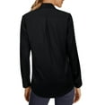thumbnail image 3 of Siliteelon Womens Long Sleeve Work Blouses Tops Cotton Button Down Shirt, 3 of 8