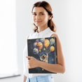 thumbnail image 6 of FORMRS 3 Ring Binder with Pockets 1.5" D-Rings Clip Board 200 Sheets Capacity, Watercolor Astronaut, 6 of 8