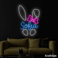 thumbnail image 3 of Craftnamesign Rabbit Neon Sign, Custom Name LED Sign, Kid Room Decor, 3 of 4