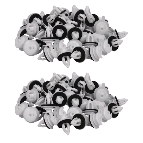100Pcs Door Panel Clips with Seal Ring for E34 E36 E38 E39 E46 X5 M3 M5 Z3,100 x Door Panel Clips,White