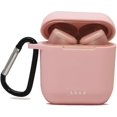 thumbnail image 1 of Funda de silicona ZHAOCHENG para auriculares bluetooth Tozo t6 con llavero rosa, 1 of 5