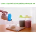 thumbnail image 2 of Cereal Dispenser Grains Rice Dry Food storage box organizer Plastic Storage Container with Lid Kitchen Seal Organizer Box for Sugar Coffee Bean, 2 of 7