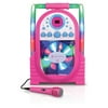 The Singing Machine SML505P Portable CD + G Karaoke System with LED Disco Lights and Wired Microphone, Pink