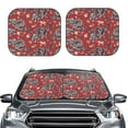 thumbnail image 2 of Haiem Dragons2 Car Windshield Sun Shade (2 Pieces) Foldable Windshield Sun Shade Car Accessories for Truck SUV Pickup-Medium, 2 of 7