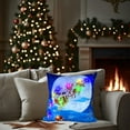 thumbnail image 3 of Christmas Light Up Pillow Holiday Decoration Dual Mode LED 17.72x17.72 Inch Printed Sofa Cushion Polyester Cover Festive Home Decor Gift, 3 of 5