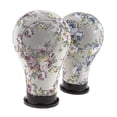thumbnail image 3 of 2pcs Canvas Block Mannequin Head Model Wig Hair Display Stand Flower Style Banmo, 3 of 4