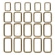 thumbnail image 1 of 20 Piezas Hebilla De Cinturón De Correa De Anillo Rectangular De Metal Para Correa De Perro Accesorios De Bricolaje Sunnimix anillo rectangular, 1 of 7