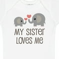 thumbnail image 4 of Inktastic My Sister Loves Me Boys or Girls Baby Bodysuit, 4 of 5