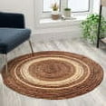 thumbnail image 2 of Flash Furniture Round Cottage Natural Area Rug, 4', 2 of 8
