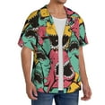 thumbnail image 4 of Haiem Angry Shark Pattern Men's Casual Shirts Short Sleeve Button Down Shirts Fashion Textured Summer Beach Shirt-Medium, 4 of 7