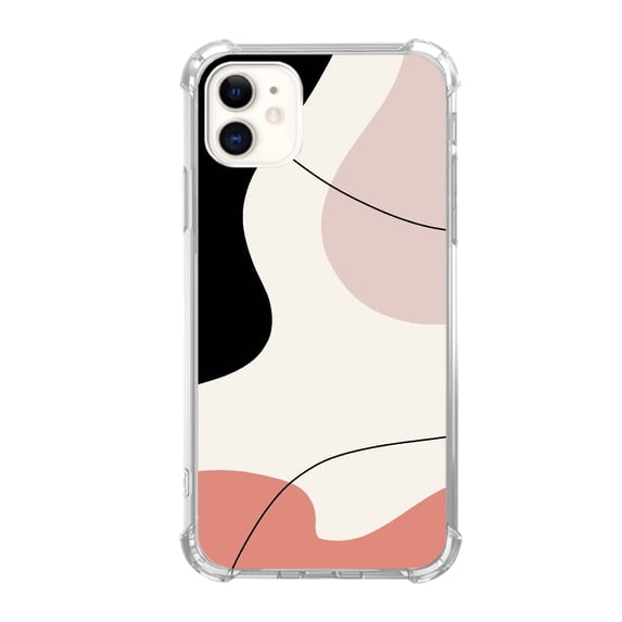 Minimalist Lines Case Compatible with iPhone 11,Unique Art Design TPU Bumper Cover Case