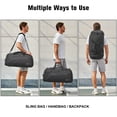 thumbnail image 6 of G4Free Sports Travel Duffel Bag 45L/60L with Shoe Compartment and Wet Pocket for Men and Women, 6 of 9