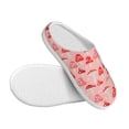 thumbnail image 3 of Lsque Cute Mushroom1 Pattern Womens Comfort Cotton on Scuff With Memory Foam and Anti-skid Sole Slipper-46/47, 3 of 7