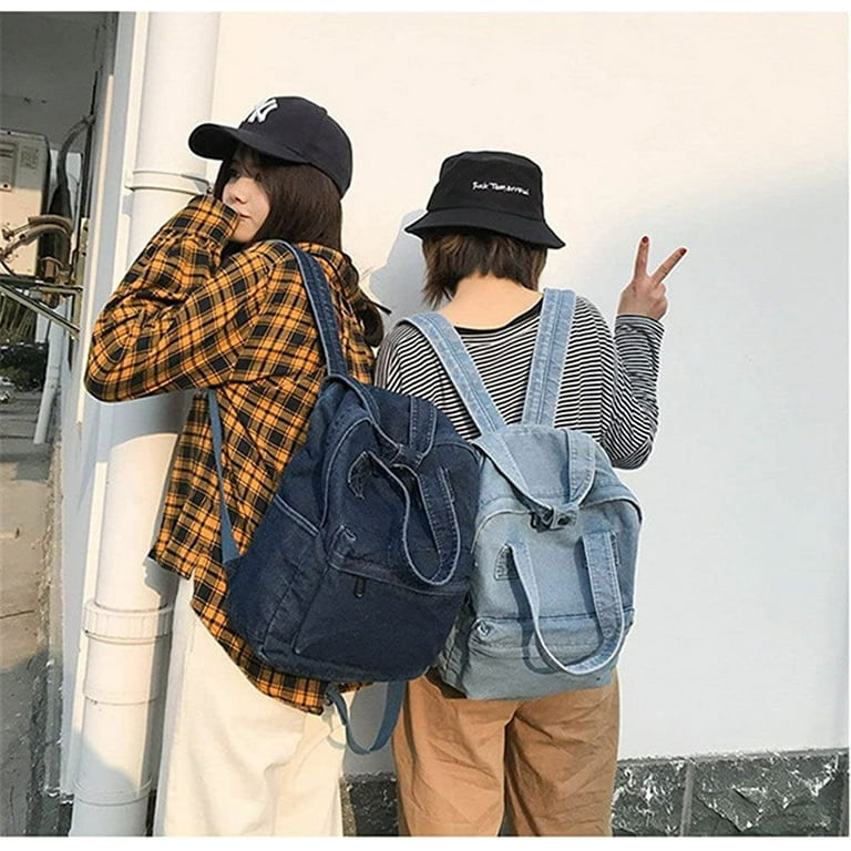 Gecter Girls Vintage Denim Backpack