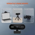 thumbnail image 3 of 4K Webcam for Laptop, Automatic Camera with Microphone, USB and Playback for Streaming/Video Calling, 90 °   Field of View, 3 of 6