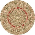 thumbnail image 1 of Ahgly Company Machine Washable Indoor Round Transitional Red Area Rugs, 5' Round, 1 of 7