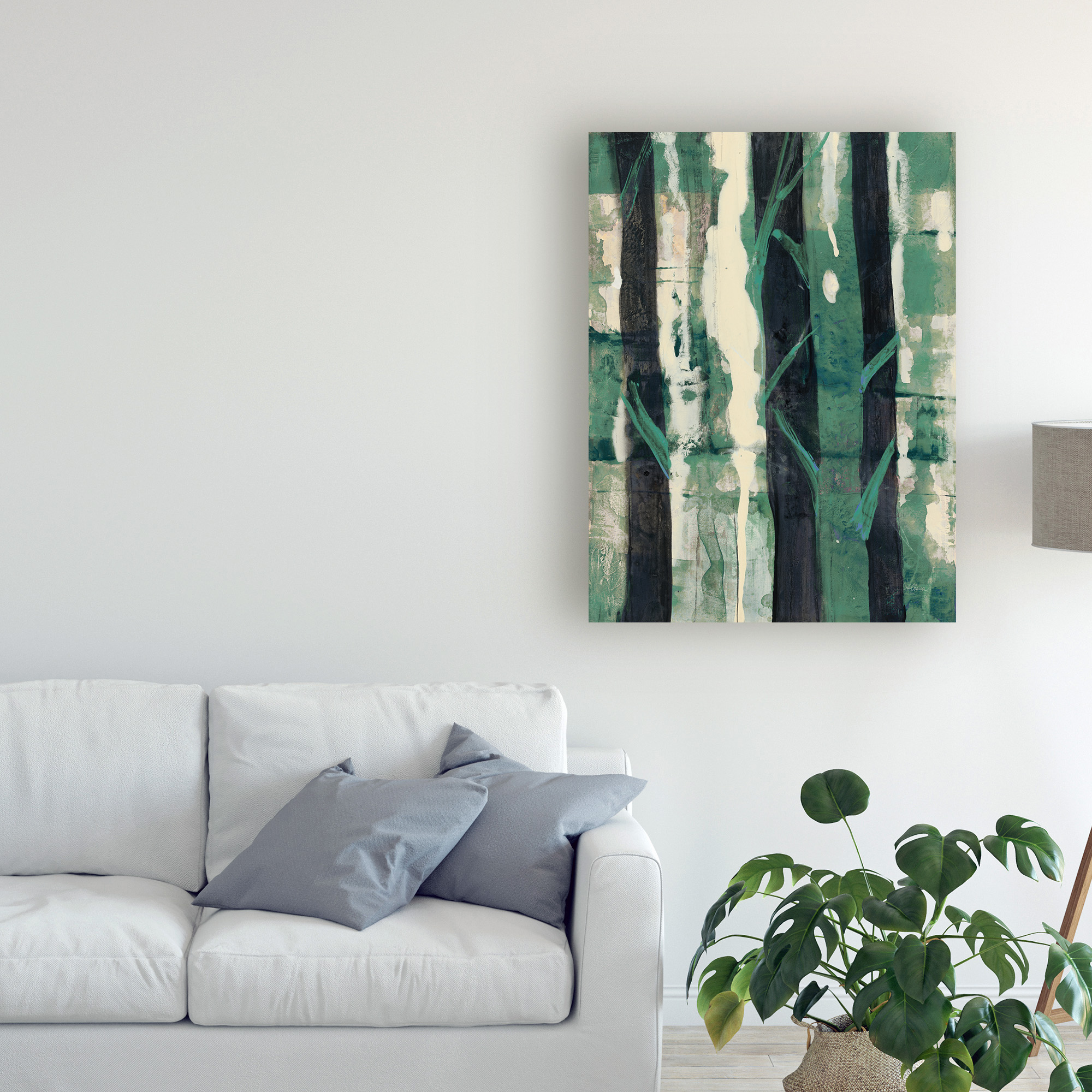Trademark Fine Art 'Deep Woods I Emerald Crop' Canvas Art by Albena Hristova