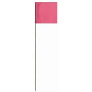 Swanson Tool 363552142 FPK21100 21 in. Large Pink Glo Stake Flags - 100 per Pack