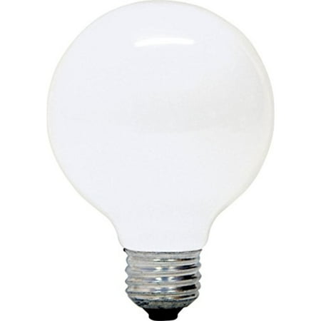 60w Double Life - GE Soft White Decorative 60W Incandescent G25 Globe Light Bulbs, 1.4 Year Life, 8 Pack (60 Watts)