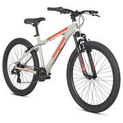 Mongoose Flatrock Mountain Bike, 26 Inch Wheels, Ages 14+, Gray