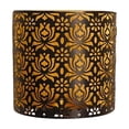 thumbnail image 2 of Exquisite Wrought Candle Holder Floral Embossed Decorative For Garden Patio Tabletop Indoor Outdoor, 2 of 6