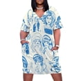 thumbnail image 2 of Vestido azul holgado con bolsillos de Babes & Bouffants Vestidos para mujer 2025 Vestido largo para mujer Vestidos de noche elegantes y chic para mujer, 2 of 7