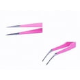 thumbnail image 4 of 2PCS Stainless Steel Straight and Curved Tip Tweezers Nippers for Eyelash Extensions and Nail Art Sticker Rhinestone Eyelash Picker Acrylic Gel Nail DIY Art, 4 of 4