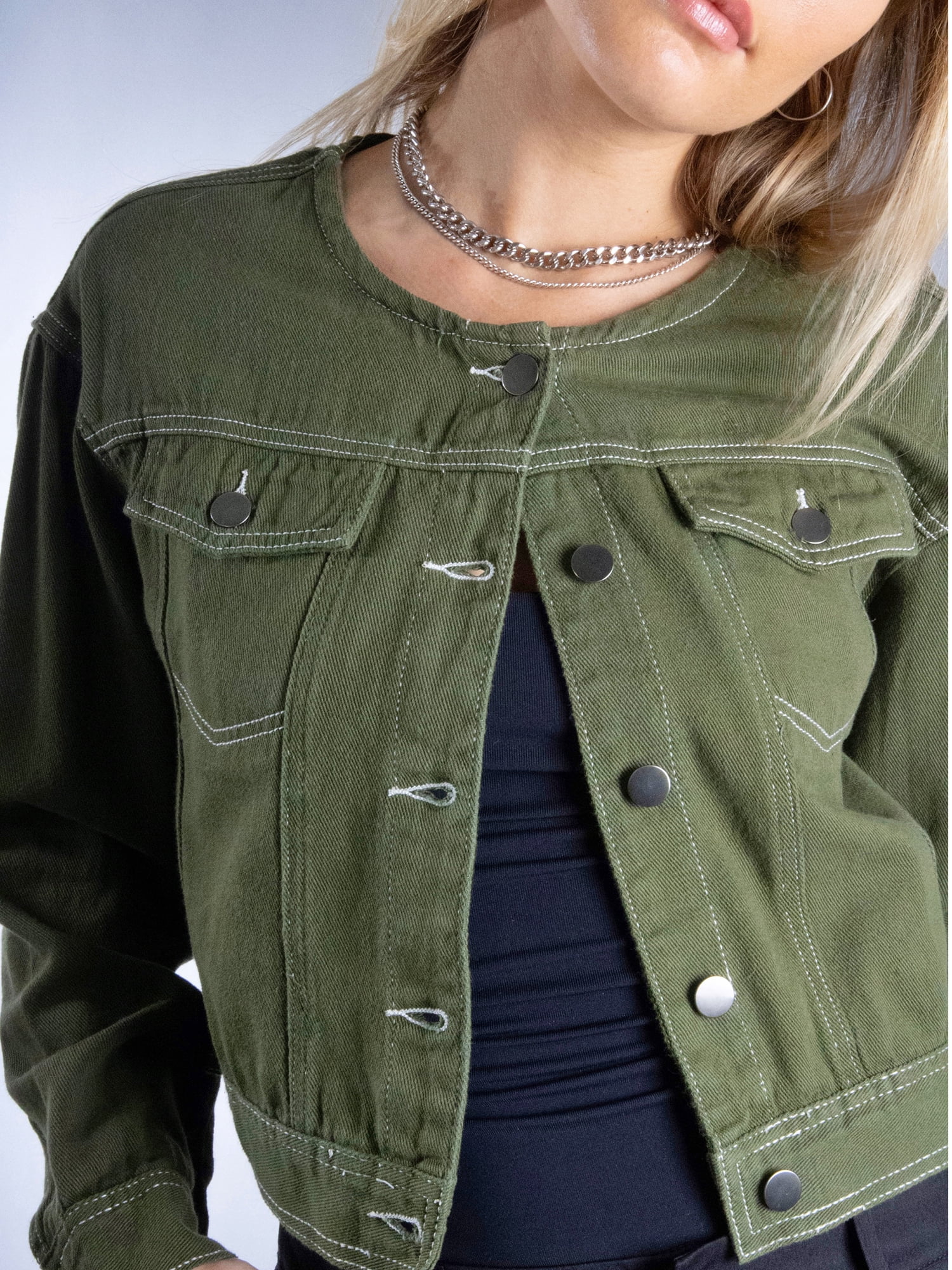 DARING DIVA Women's Elegant Stylish Duster Coat with Buckle Closure XS Green
