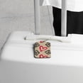 thumbnail image 5 of Square 2Pack PU Leather Follow Your Heart Cruise Luggage Tag with Privacy Cover and Stainless Steel Ring - Suitable for Travel Handbags Backpacks Luggage Tags, 5 of 6