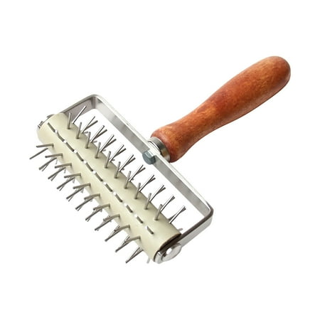

Pizza Dough Docker Roller - Pastry Docker Roller with Spike for Homemade Baking Cake crackers Pie Hole Maker Prevent Dough from Blistering