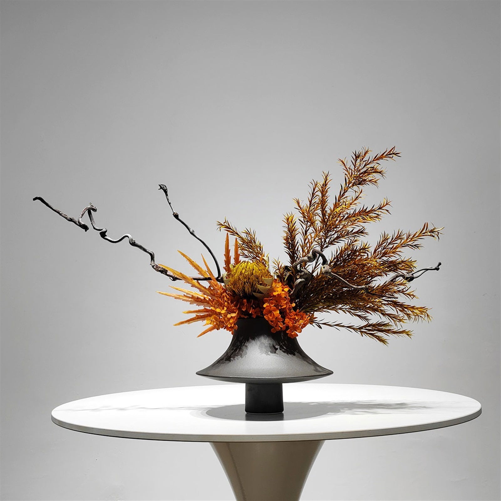 Zen Soft Decoration Simulation Flower Art Dried Flower Set Restaurant Tea Room Coffee Table Decorative Arrangement