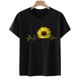 thumbnail image 5 of Tops con estampado de girasol de Pascua de manga corta con cuello redondo a la moda para mujer Fridja  hjk3731, 5 of 7