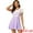 Light Purple, variant on DARING DIVA Women's Elastic High Waist Mini Suspender Skirt S Black