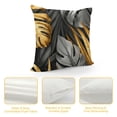 thumbnail image 4 of Acheng Palm Leaves with Lush Branches and Leaves Tropical Jungle Palm Leaves Short Plush Pillowcase 1 Piece White, 4 of 5