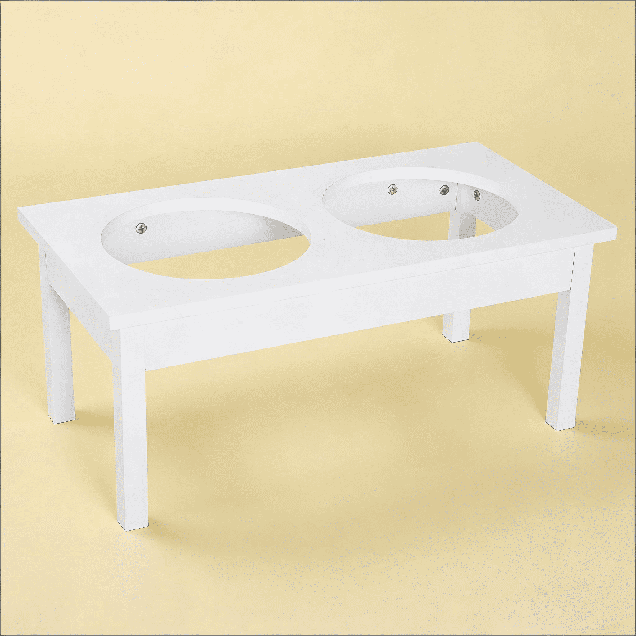 Pet Feeder Stand, Wooden Dog Food Bowls Stand