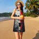 thumbnail image 3 of Balery Red And White Screaming Demon Skull Vestidos de verano para mujer con estampado: vestido holgado sin mangas, vestido playero informal y cómodo para días calurosos., 3 of 7