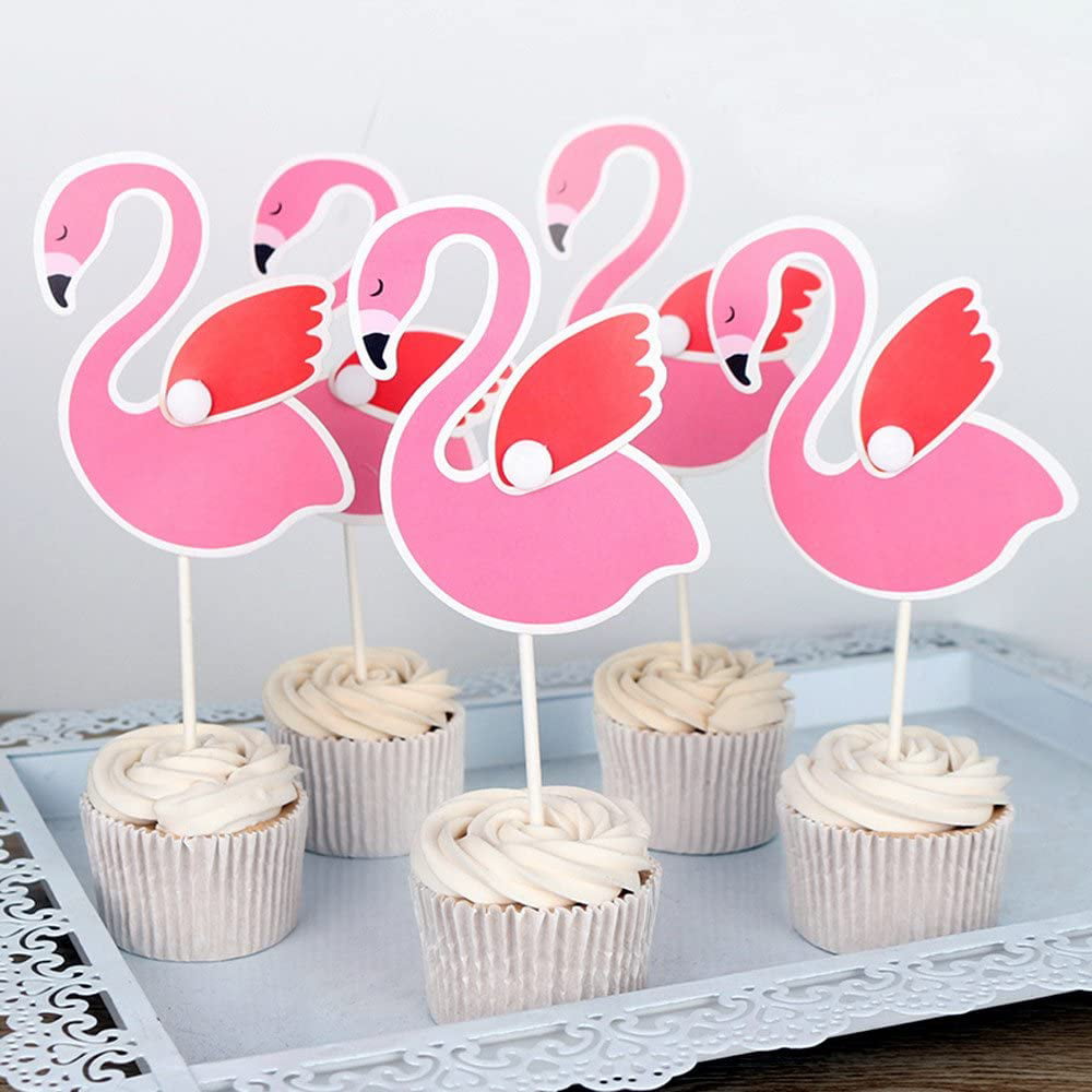 Wedding Star Glitter Cup Cake Toppers Baby Shower x6 New Years Birthday