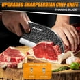 thumbnail image 4 of Butcher Knife Set,DFITO 14 PCS Chef Knife Set with Bag, Hand Forged Kitchen Knife Set Meat Cleaver Boning Knife Viking Knife for Kitchen Camping Outdoor BBQ, 4 of 8