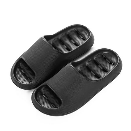 

Thick Soled Slippers Bath Non Slip Quick Drying Hollow Indoor Deodorant Slippers for Male and Female Bathroom Summer New