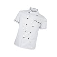 thumbnail image 1 of facefd Chef Jacket Uniform Short Sleeve Hotel Kitchen Chefwear Cook Coat 2XL White, 1 of 8