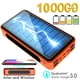 thumbnail image 2 of 100000Mah Power Bank Batería Externa Inalámbrica Solar Portátil Impermeable Luz LED Gran Capacidad Al Aire Libre Carga Inalámbrica, 2 of 8